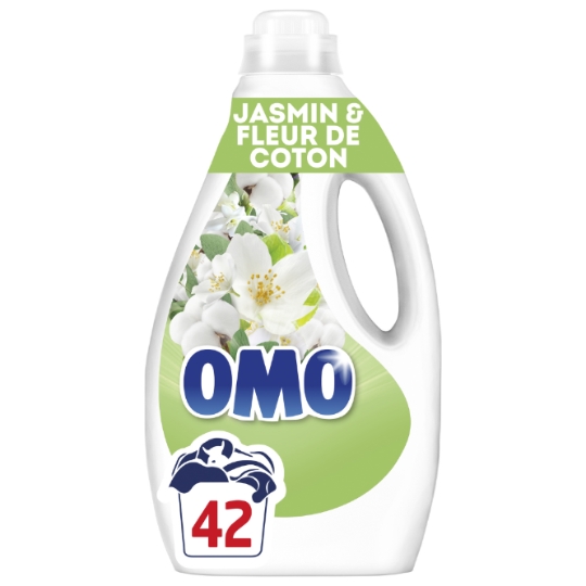 Lessive liquide Jasmin et Fleur de coton OMO