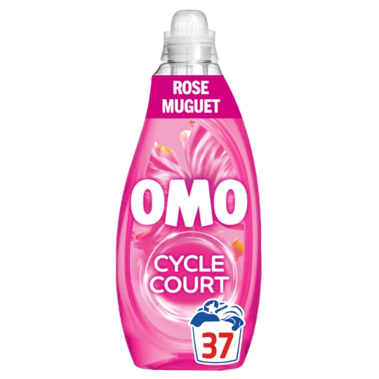 Lessive Liquide Cycle Court Mélodie Florale Muguet Rose OMO