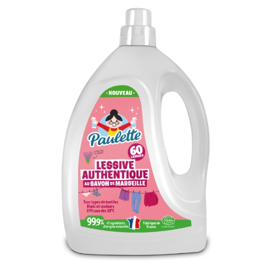 Lessive liquide Authentique au Savon de Marseille PAULETTE