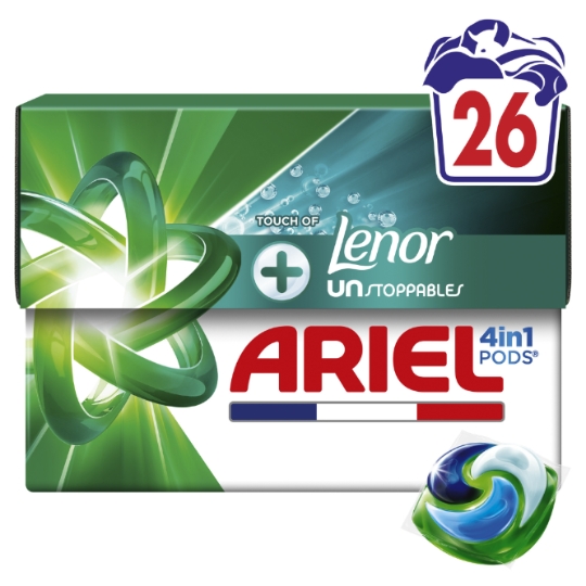 Lessive capsules 4en1 Touch Of Lenor Unstoppables ARIEL