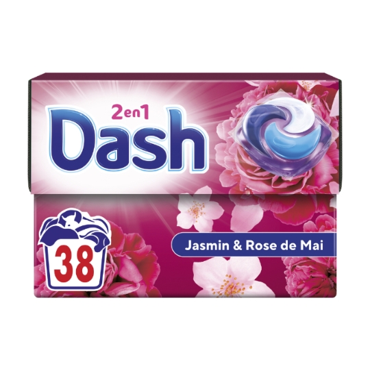 Lessive capsules Jasmin Rose de Mai DASH