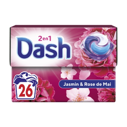 Lessive Capsules  Jasmin et Rose de Mai  DASH
