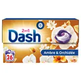 Lessive Capsules Pods 2en1 Ambre et Orchidée DASH