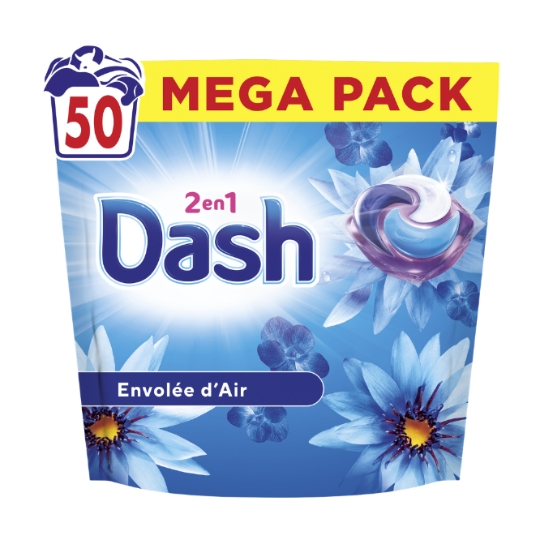 Lessive Capsules  2en 1 Envolée d'Air  DASH