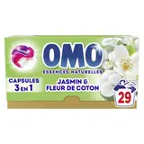 Lessive capsules Jasmin et Fleur de coton OMO
