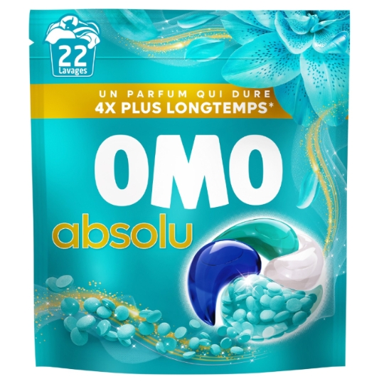 Lessive Capsules Pods Absolu Fraîcheur Insolente OMO