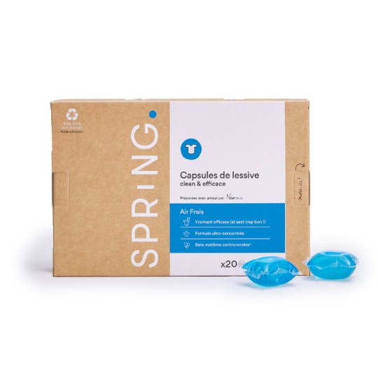 Lessive en Capsules Clean & Efficace Air Frais SPRING