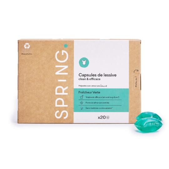 Lessive Capsules Fraîcheur Verte SPRING