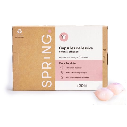 Lessive Capsules Fleur Poudrée SPRING
