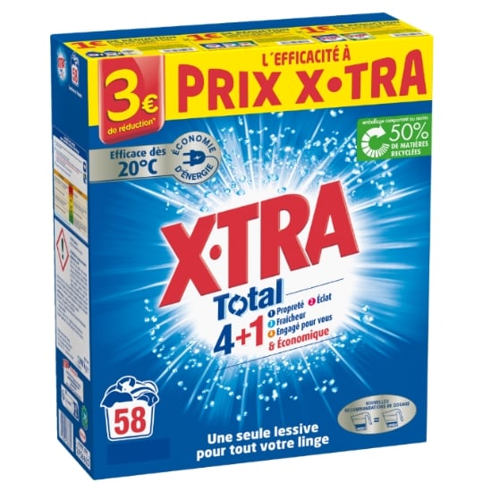 Lessive en poudre Total 4+1 X-TRA
