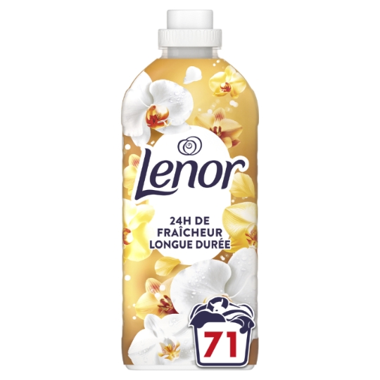 Adoucissant Concentré 24h de Fraîcheur Longue Durée Ambre & Orchidée LENOR