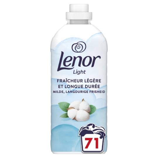 Adoucissant Concentré Fraîcheur Légère et Longue Durée Fleur de Coton Light LENOR