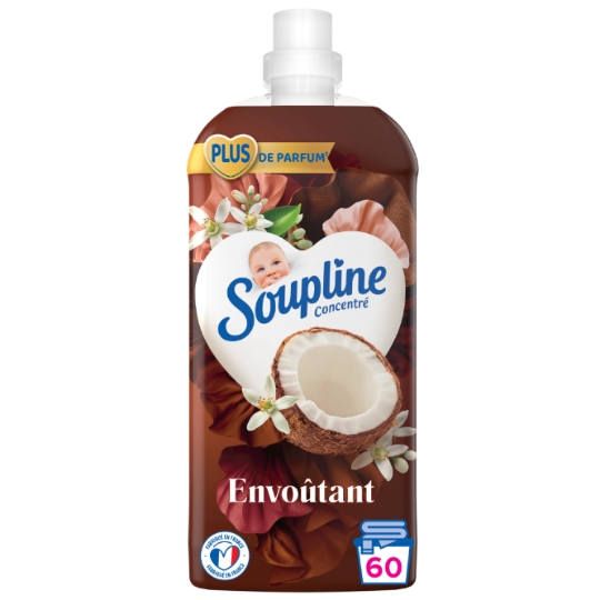 Adoucissant Concentré 3D Fleurs Blanches et Noix de Coco SOUPLINE