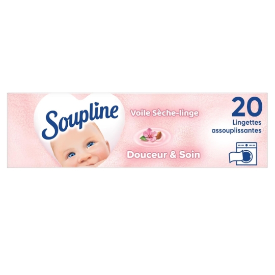 Lingettes Assouplissantes Douceur et Soin SOUPLINE