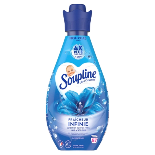 Adoucissant Ultra Concentré Fraîcheur Infinie Caresse d'Azur SOUPLINE