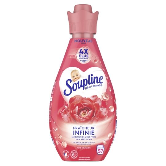 Adoucissant Ultra Concentré Fraîcheur Infinie Rose Eclatante SOUPLINE