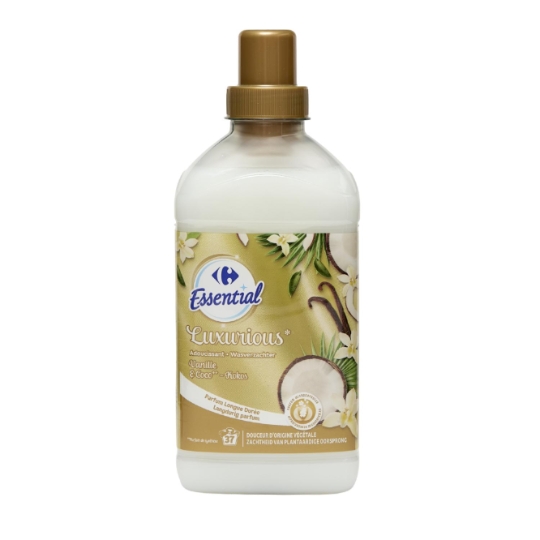 Adoucissant concentré micro-encapsulation, parfum longue durée et douceur d'origine végétale CARREFOUR ESSENTIAL