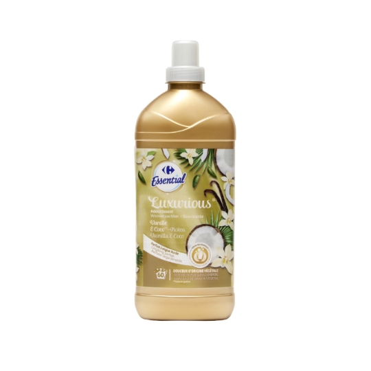 Adoucissant concentré vanille, douce et d'origine végétale CARREFOUR ESSENTIAL