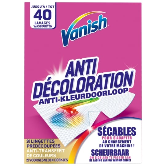 Lingettes Anti Décoloration VANISH