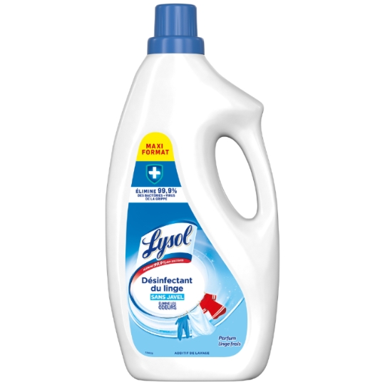 Désinfectant Linge Sans Javel Anti-Odeur Parfum Linge Frais LYSOL