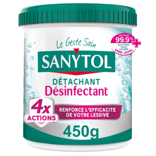 Poudre Détachante Désinfectante 4 Actions SANYTOL