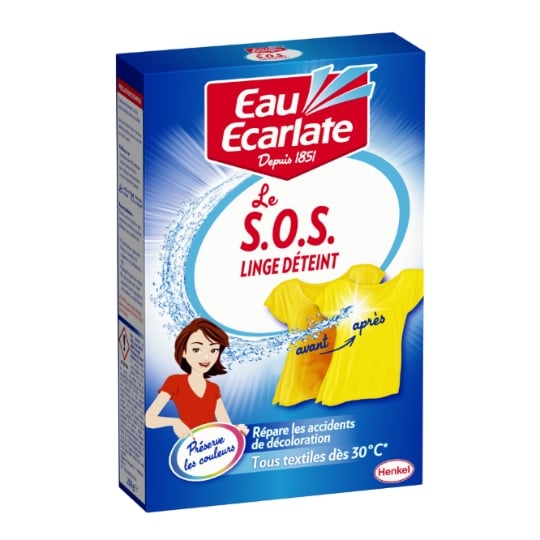 Détachant Réparateur Sos Linge Déteint EAU ECARLATE