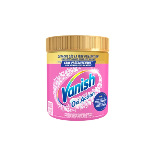 Détachant Poudre Sans Javel Raviveur de Blancheur Oxi Action VANISH