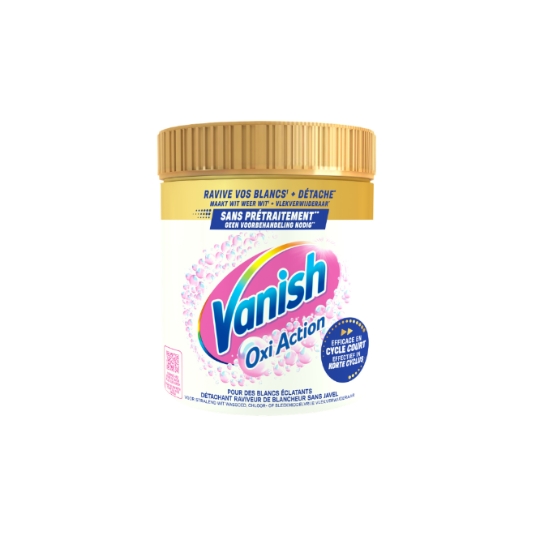 Détachant Poudre Sans Javel Raviveur de Blancheur Oxi Action VANISH