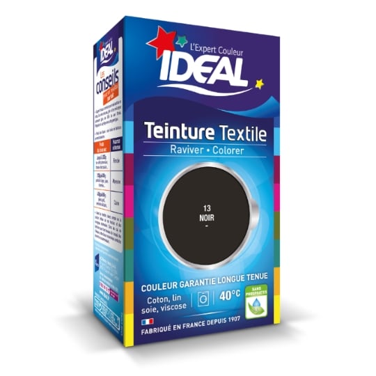 Teinture Textile Liquide Noir IDEAL