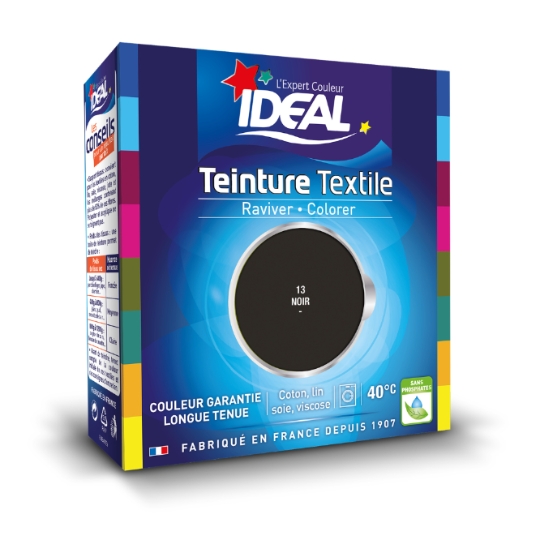 Teinture Textile Liquide Noir IDEAL