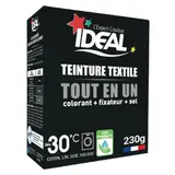 Teinture Textile Tout en Un Noir IDEAL