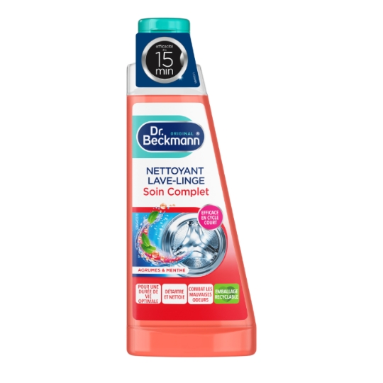 Nettoyant Lave Linge Soin Complet Efficace Cycle court Agrumes & Menthe DR BECKMANN