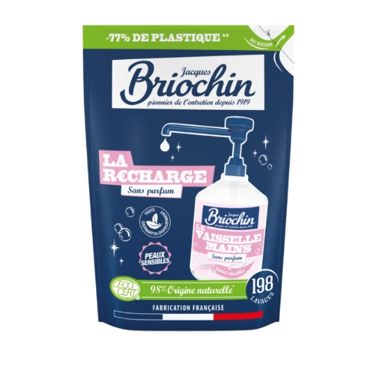 Liquide vaisselle Recharge Sans parfum Mains BRIOCHIN