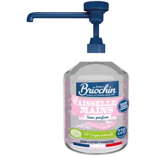 Liquide vaisselle et mains Ecocert Sans MIT CMIT Peaux Sensibles BRIOCHIN