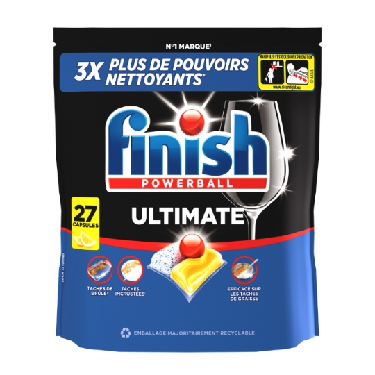 Capsules Lave-Vaisselle Citron Powerball Ultimate FINISH