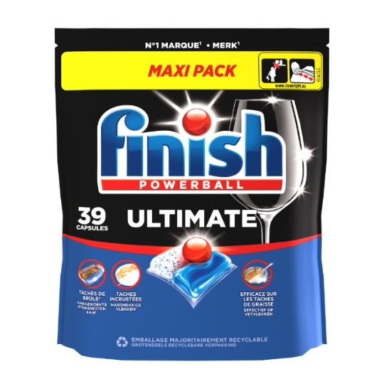 Capsules Lave-Vaisselle Powerball Ultimate Maxi Pack FINISH