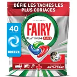 Capsules Lave-Vaisselle Platinum Plus Tout en 1 - Filtre Nettoyé + Anti-Terne FAIRY