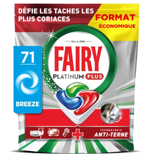 Capsules Lave-Vaisselle Platinum Plus Tout en 1 Action 7-en-1 FAIRY