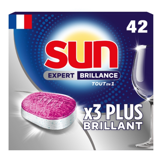 Tablettes Lave-Vaisselle Expert Brillance Tout en 1 SUN
