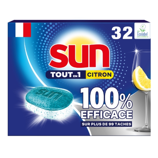 Tablettes lave-vaisselle Tout en 1 Citron SUN
