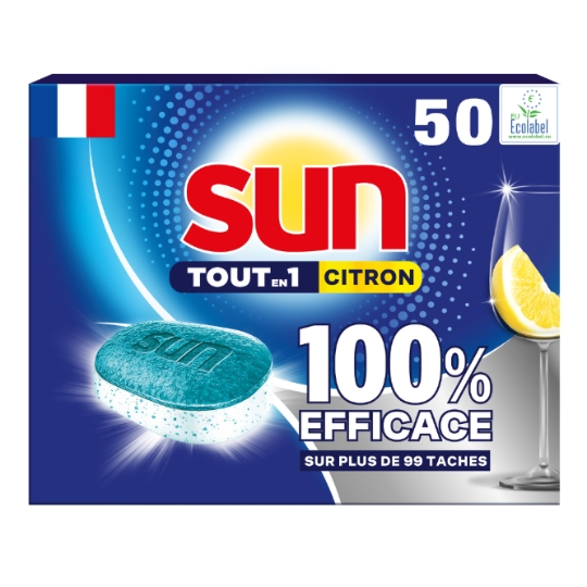 Tablettes lave-vaisselle Tout en 1 Citron SUN