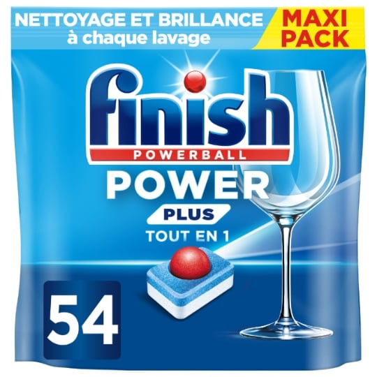 Tablettes Lave-vaisselle Power Plus Powerball FINISH