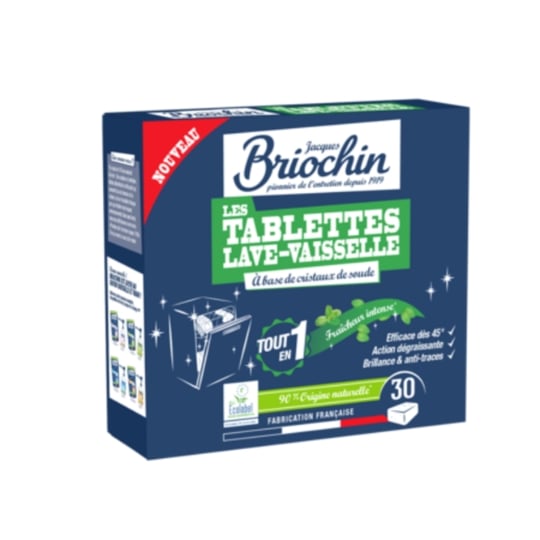 Tablettes lave-vaisselle Parfum Menthe Ecocert JACQUES BRIOCHIN