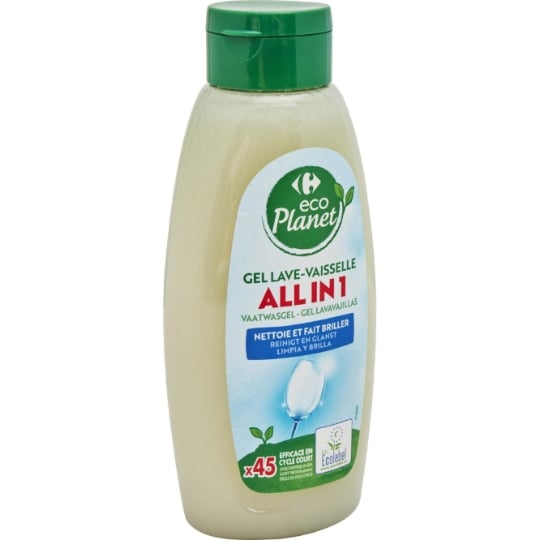 Gel Lave-Vaisselle Tout en 1 Ecologique CARREFOUR ECO PLANET