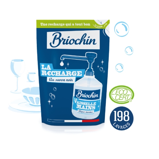 Liquide vaisselle Algue Marine Savon noir BRIOCHIN