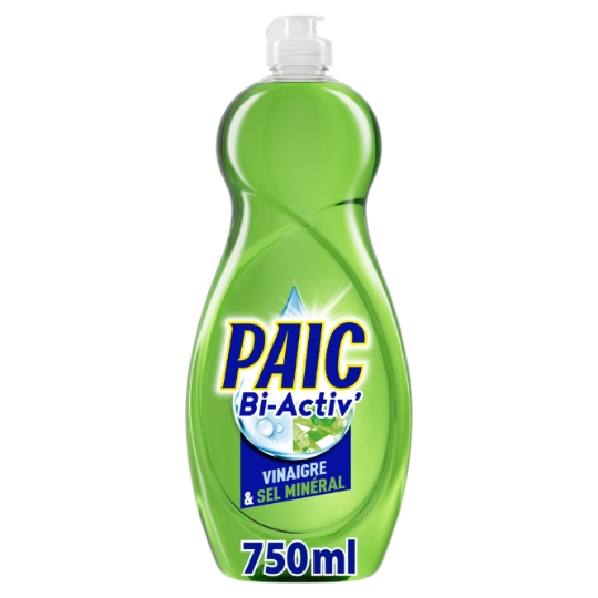 Liquide vaisselle Bi-Activ' Vinaigre Sel Minéral Dégraissant PAIC