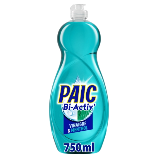 Liquide vaisselle Vinaigre Menthe Bi-Activ Dégraissant PAIC
