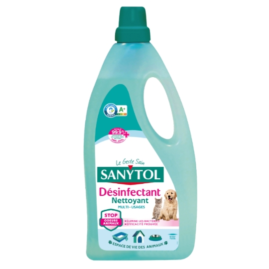 Désinfectant Nettoyant Multi-Usages Contre Odeur des Animaux SANYTOL