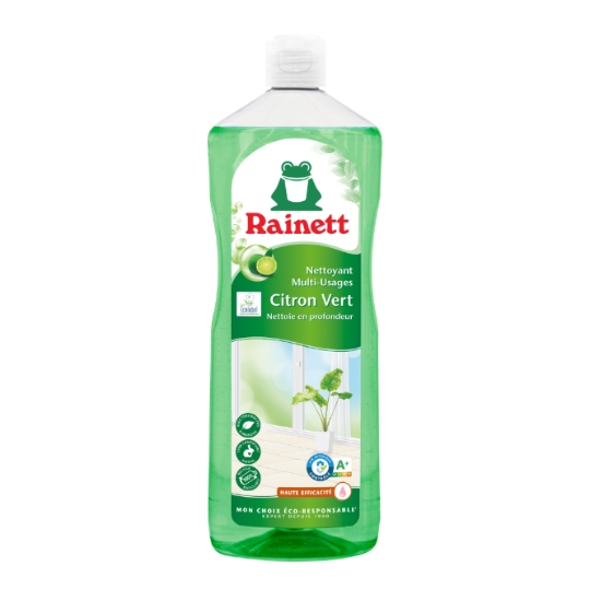 Nettoyant Ménager Multi-Usages Nettoie en Profondeur Citron Vert RAINETT