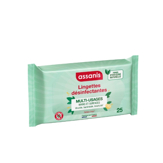 Lingettes Désinfectantes Multi-Usages Parfum Frais ASSANIS